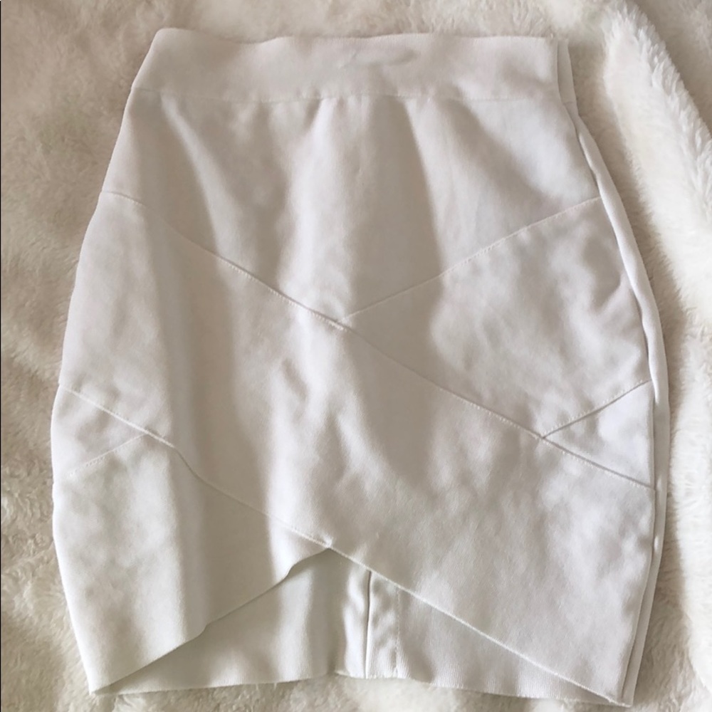 Thick white bandage skirt